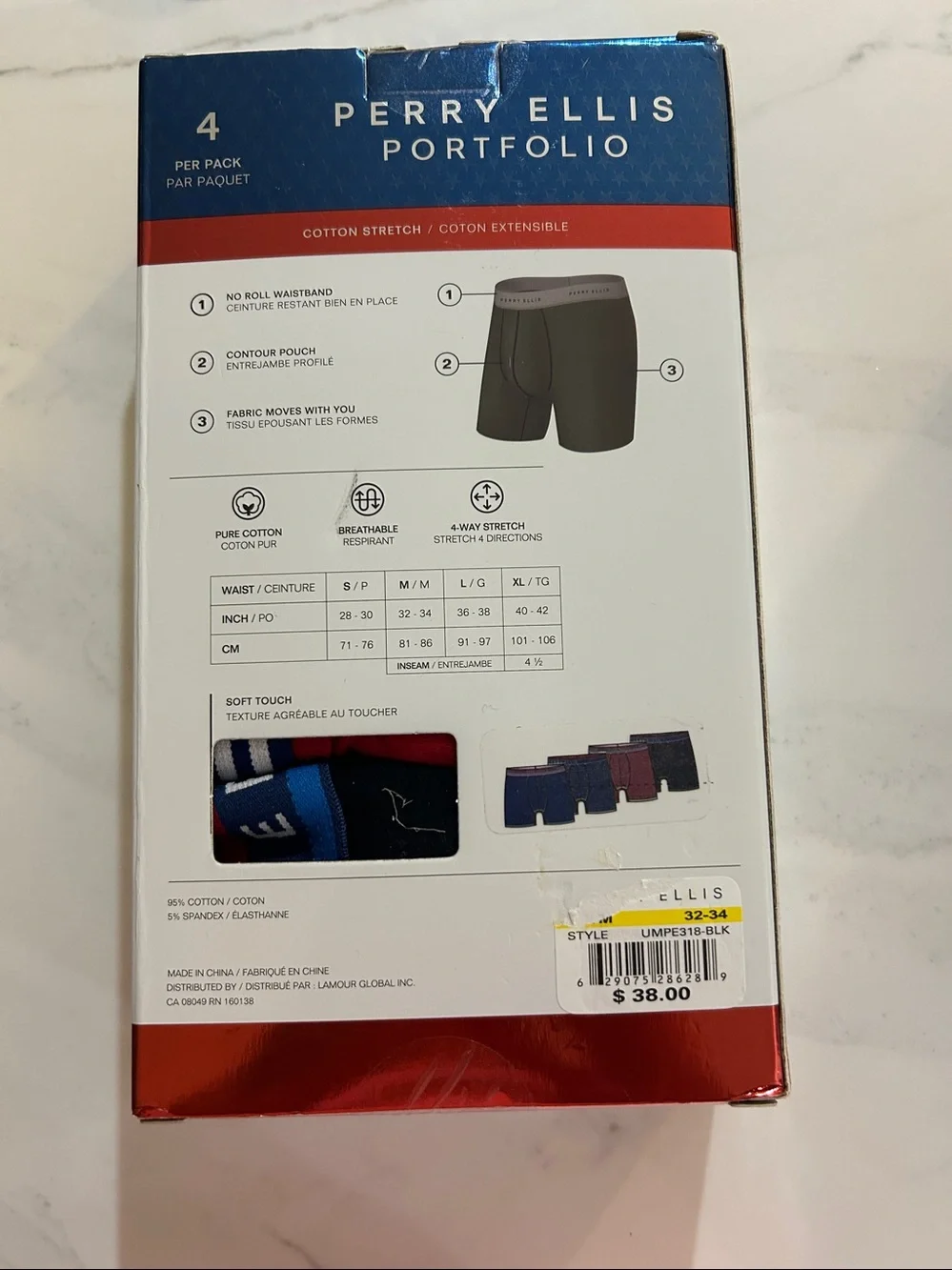 Perry Ellis four pack